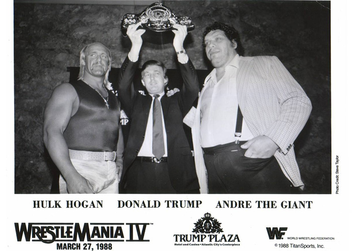 Hulk Hogan, Donald Trump, André el Gigante