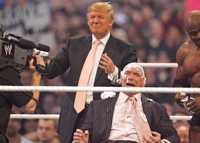 Donald Trump y Vince McMahon, tal para cual.